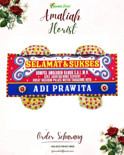Karangan Bunga Ucapan Selamat wanawali