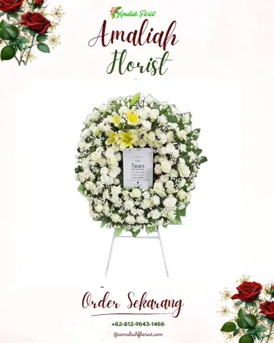 Krans Bunga Duka Cita wanawali